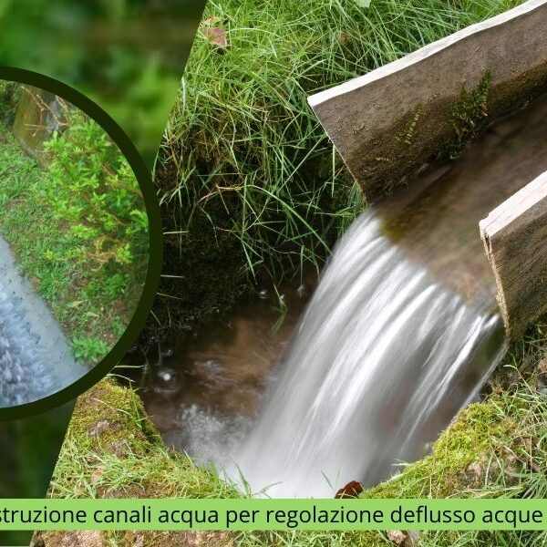 Costruzione canali acqua per regolazione deflusso acque a Lucca con TecnoEcoAmbiente