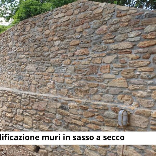 Realizzazione muri in sasso a secco a Lucca con TecnoEcoAmbiente